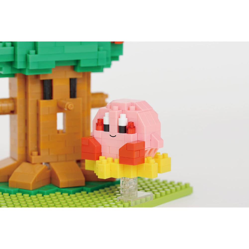 Nanoblock Kirby Dream Land display-ready after build, great for fans.