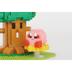 Nanoblock Kirby Dream Land display-ready after build, great for fans.