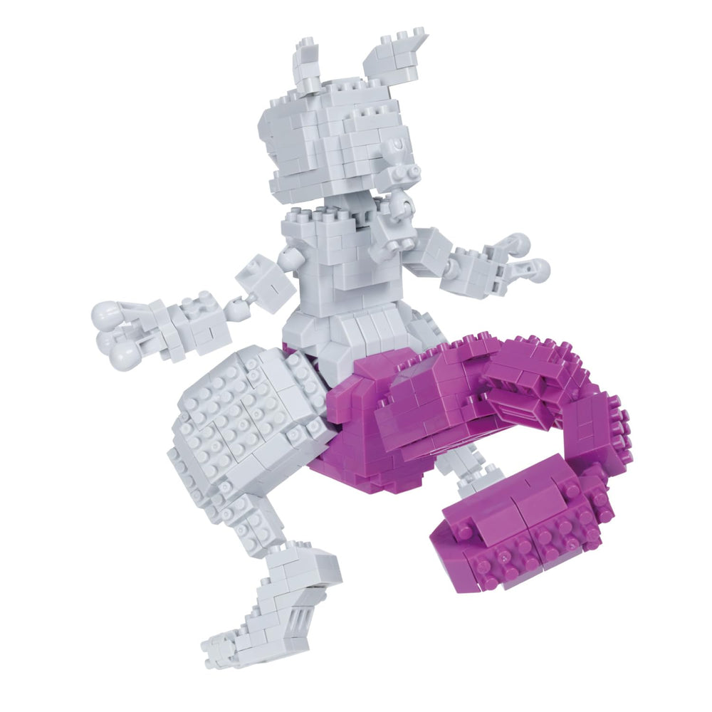 Nanoblock Mewtwo Deluxe palm-size model ideal for desk display