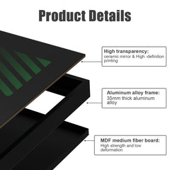 NAOCARD durable aluminum frame and lightweight MDF panel combo.