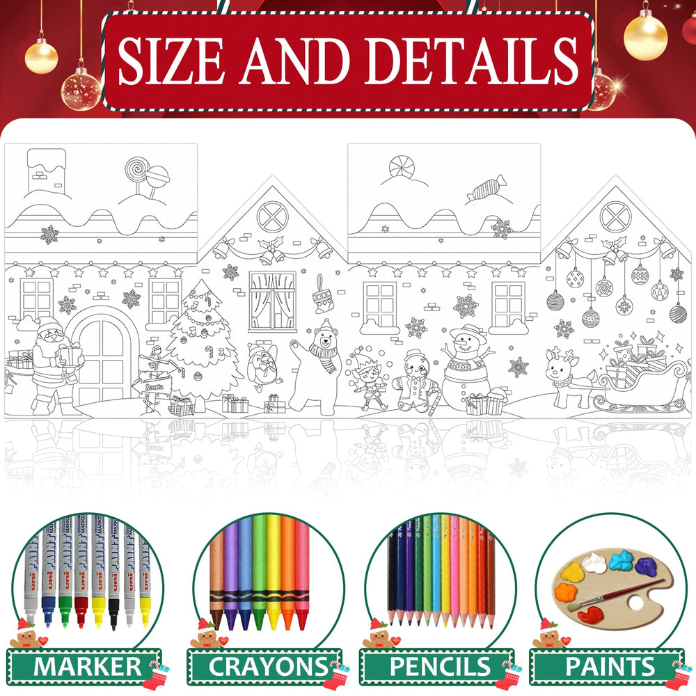Naozinebi Christmas Playhouse gingerbread-man print invites kids to personalize with colors