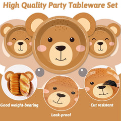 Thick, durable paper supports serving treats without folding during gatherings