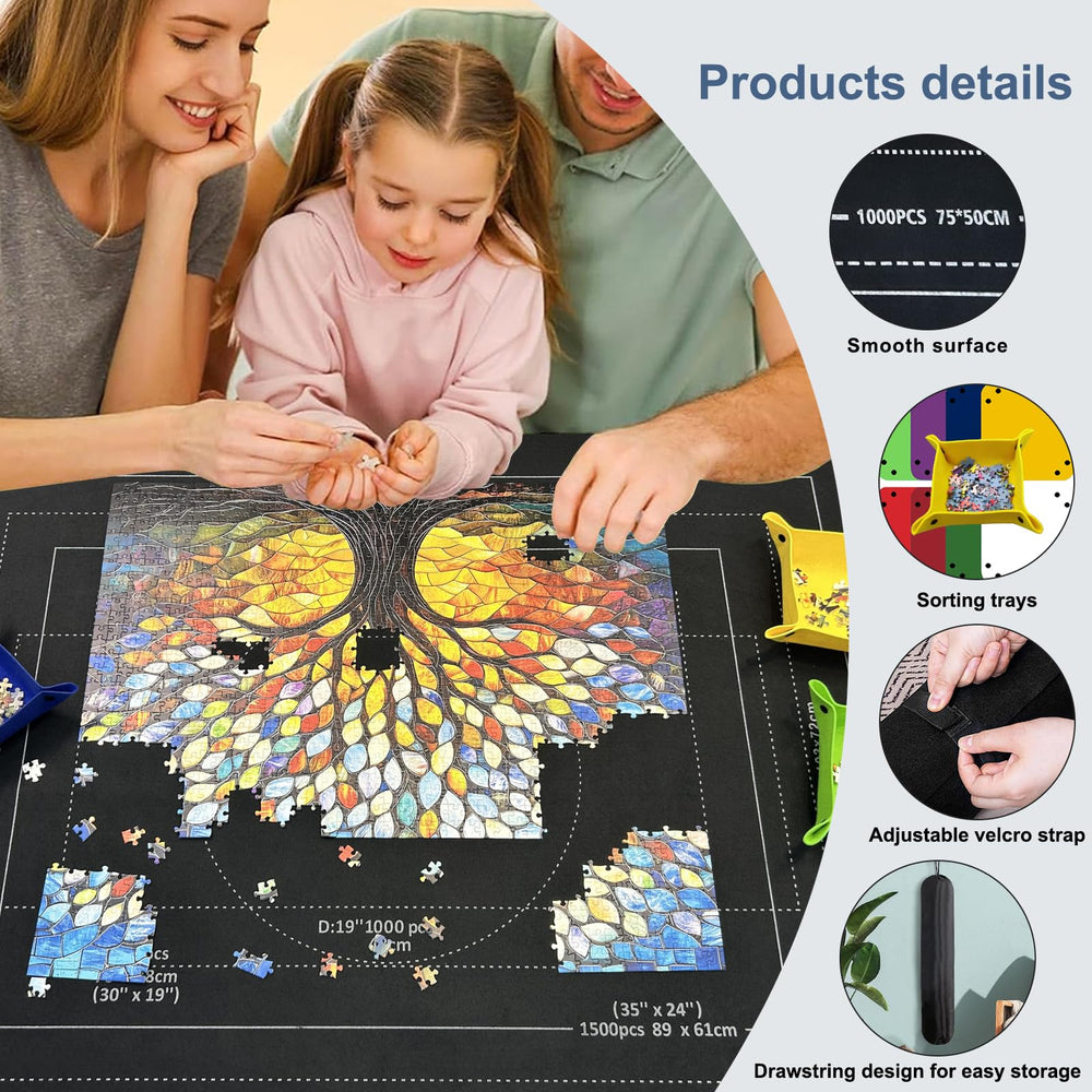 Napzy non-slip puzzle board keeps the layout steady