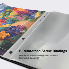 Nariolar puzzle storage folder wide handle enables easy carrying.