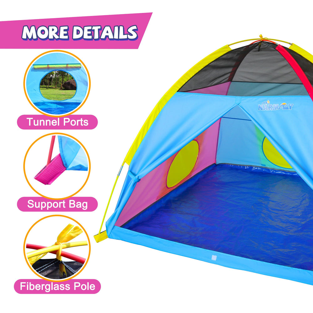 NARMAY Easy Joy Dome tent colorful design attracts kids and sparks creativity