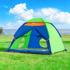 NARMAY Play Tent front door with zipper enables easy entry and exit.