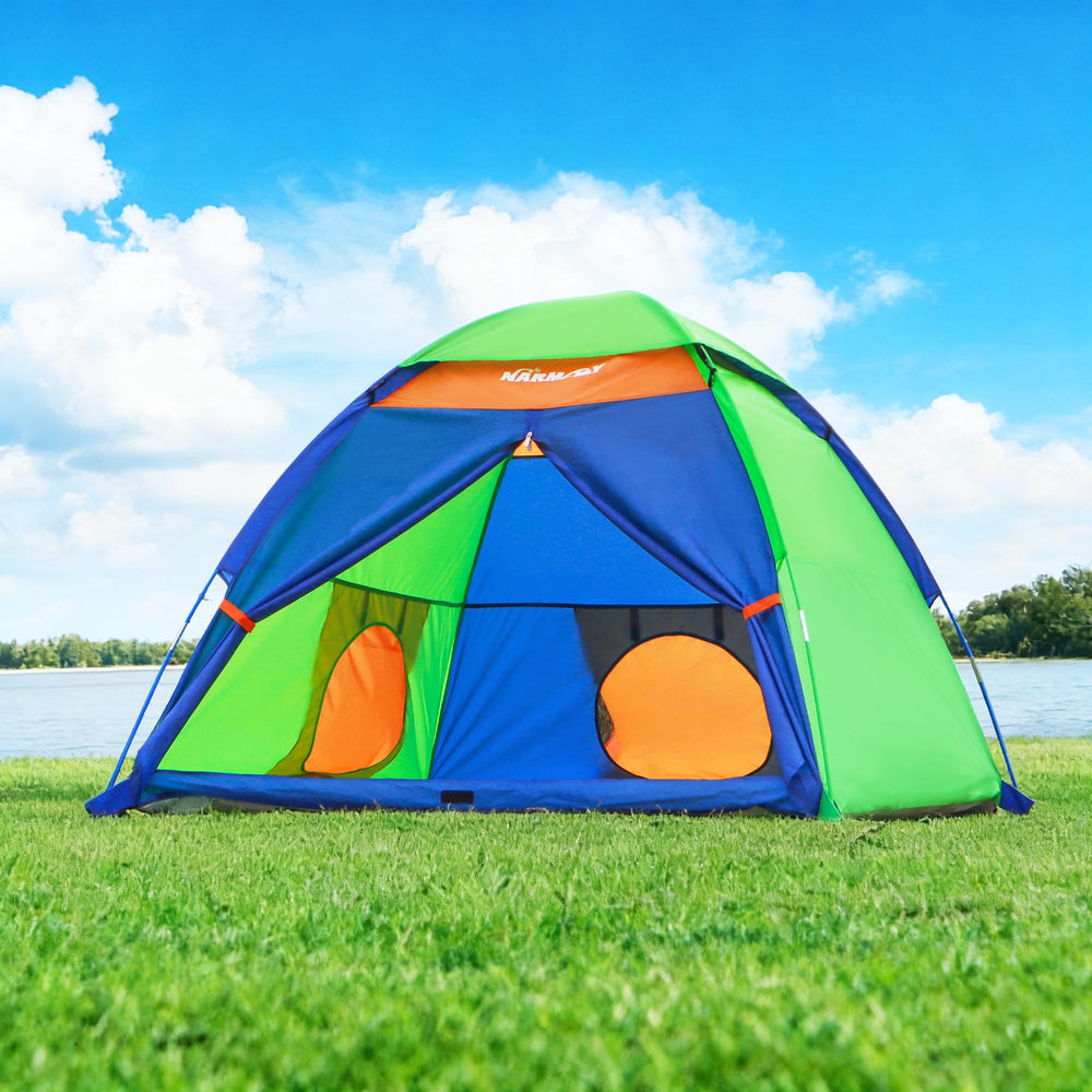 NARMAY Play Tent mesh top panels promote airy comfort during playtime.