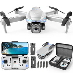 Naseto foldable drone with 1080p camera delivers real-time FPV footage for easy sharing.
