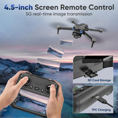 Naseto GPS Drone dual batteries extend flight time up to 60 minutes.