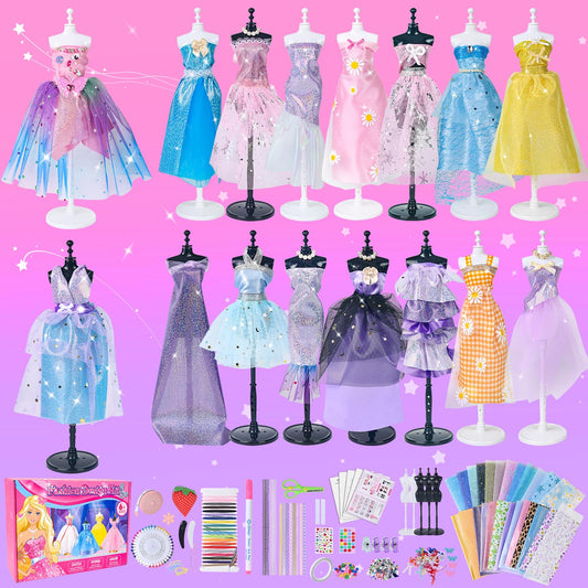 nasominako fashion designer kit with 5 mannequins for displaying outfits
