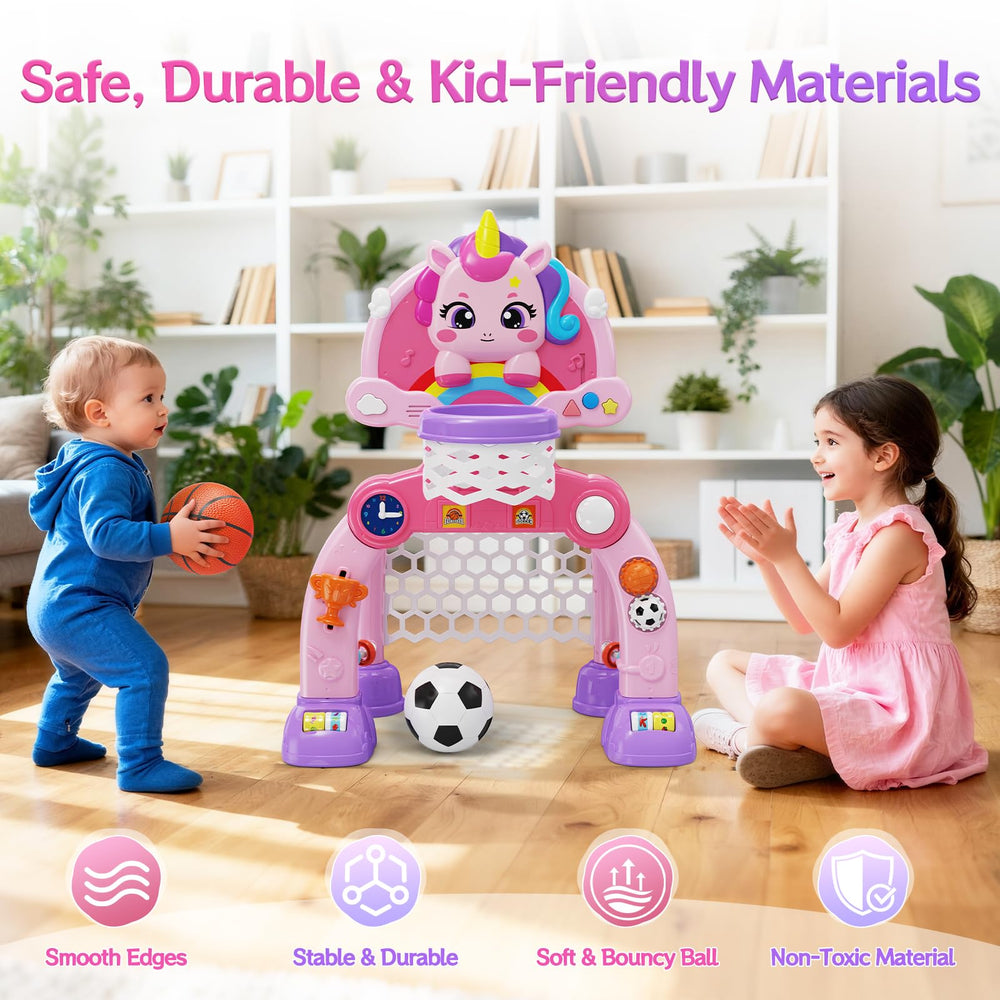 nasominako Unicorn interactive gears and buttons foster fine motor skills during play
