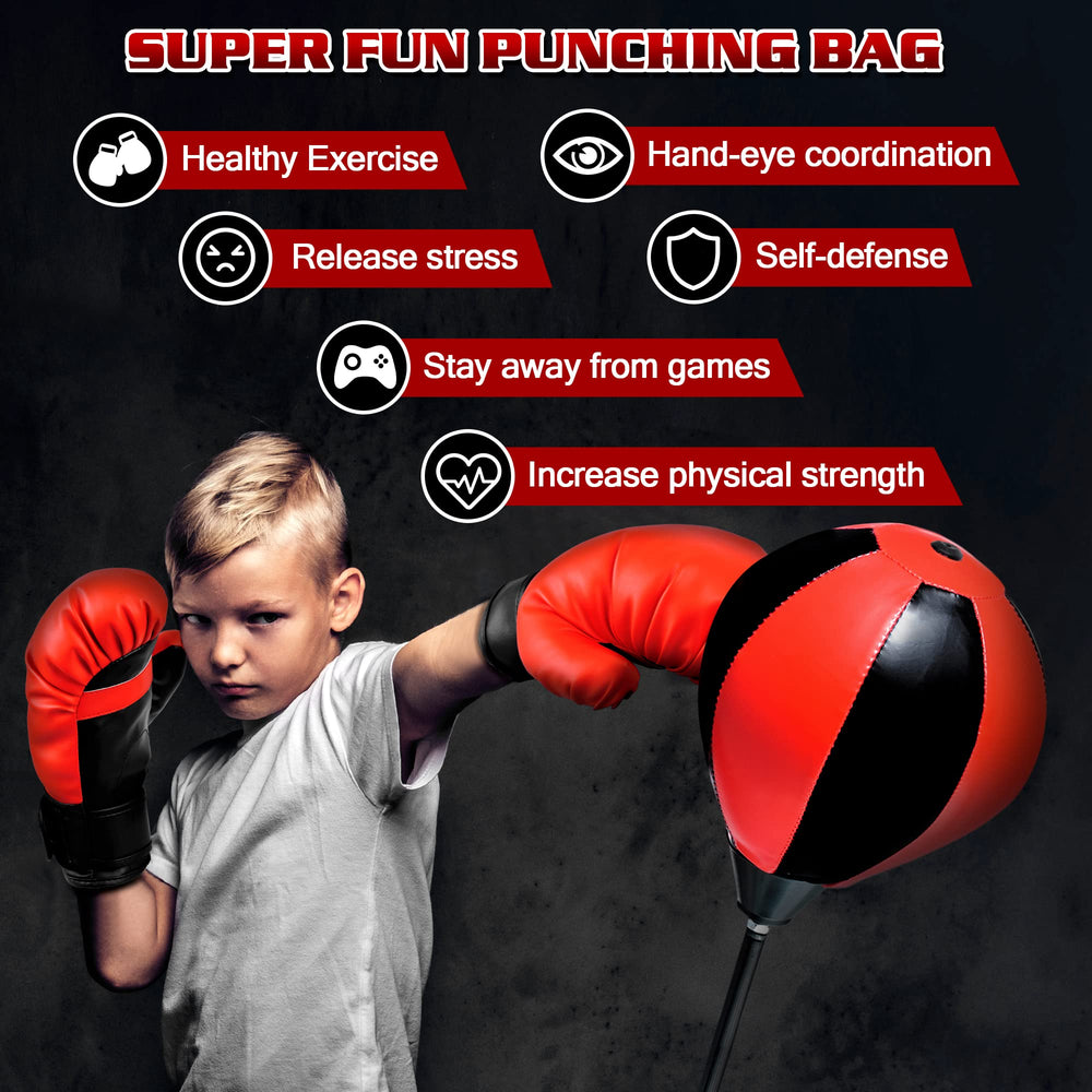 NATGGZ inflatable PU leather punching bag close-up showing a durable surface