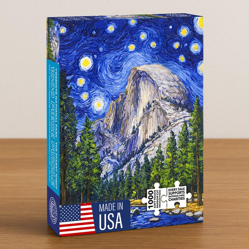 National Parks Collective Yosemite puzzle uses recycled materials, made in USA