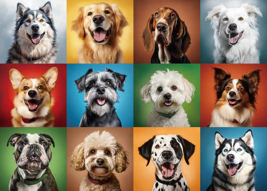 Nattork 1000-piece dogs puzzle cover with vibrant colors for immersive puzzle fun