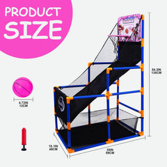 Nattork Arcade Basketball Base stability emphasizes safety during backyard play