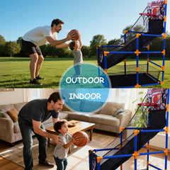 Nattork arcade basketball game encourages family-friendly, casual competition.