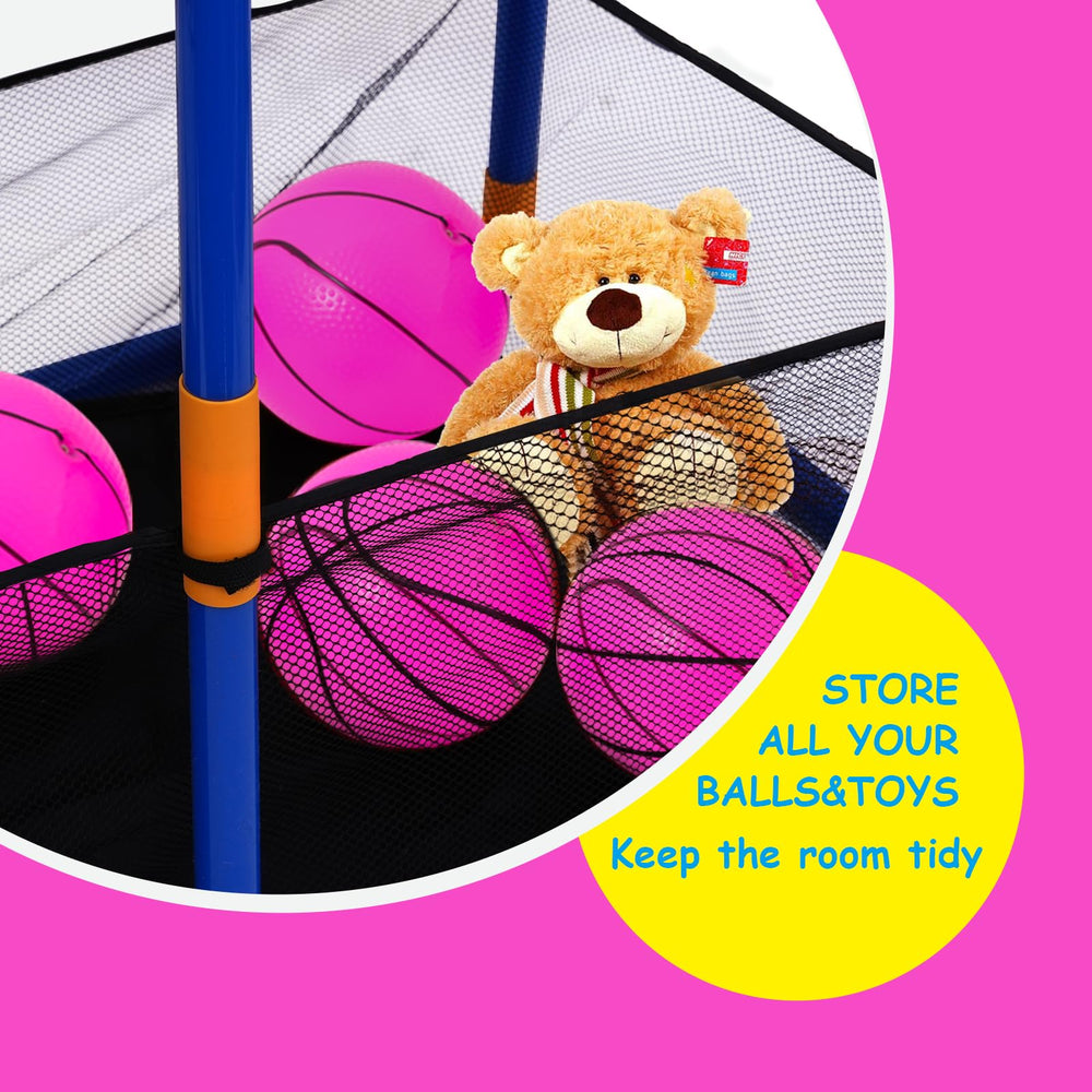 Nattork Arcade Basketball Pump included ensures quick setup before games