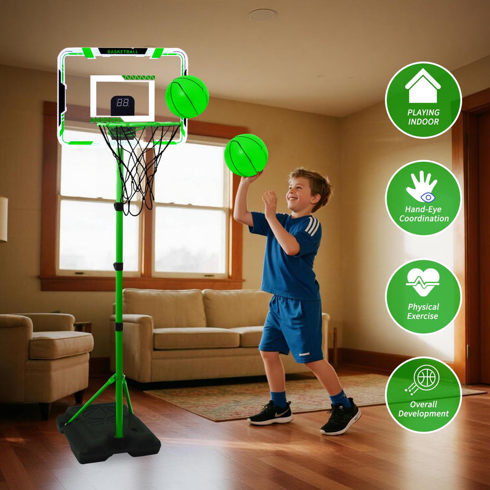 Nattork portable backyard hoop for indoor and outdoor use