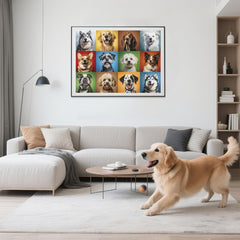 Nattork puzzle completed and displayed as wall decor