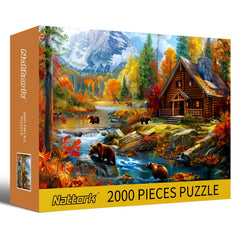Nattork completed puzzle can be hung as chic wall decor.