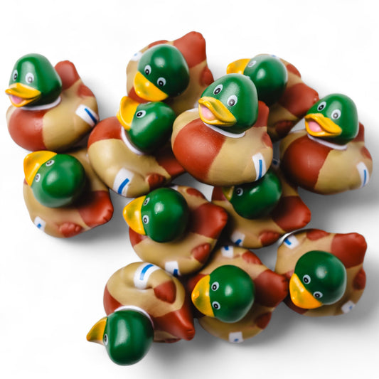 Natural State Novelty Mallard Duckies bath toy set, 12-pack, perfect for splashy play and decor.