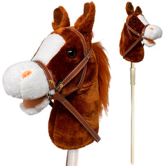 Nature Bound horse riding stick head detail for imaginative play