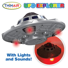 Nature Bound UFO Spaceship toy lights and sounds to enhance space adventures.