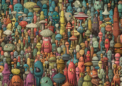 Naturelish Dense Monster Puzzle back-color cues aid pacing