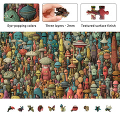Naturelish Dense Monster Puzzle rabbits-shaped pieces add charm