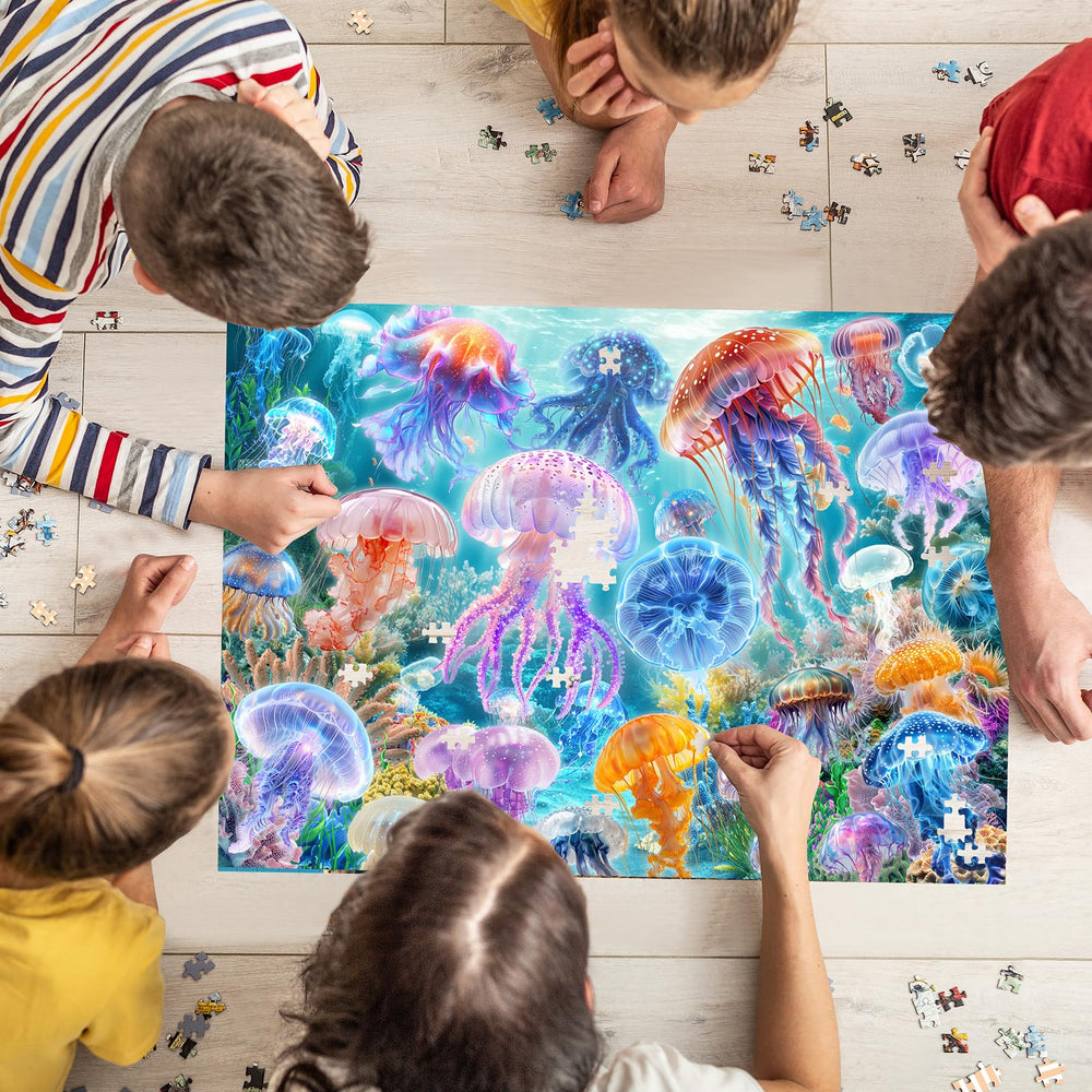 Naturelish jellyfish puzzle presents detailed pieces to boost concentration during assembly