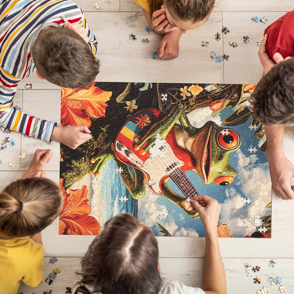 Naturelish finished puzzle decor showcasing a vibrant scene suitable for wall display
