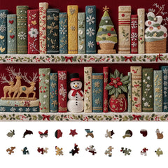 Naturelish Holiday Puzzle embroidery cover invites a calming, immersive pastime.