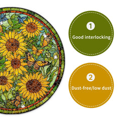 Naturelish sunflower stained glass puzzle packaging uses paper bags for eco-friendly gifting