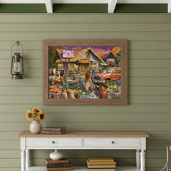 Finished puzzle dimensions 26.65 by 19.25 inches for centerpiece display