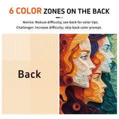 Naturelish vibrant female portrait puzzle eco packaging supports sustainable puzzling.