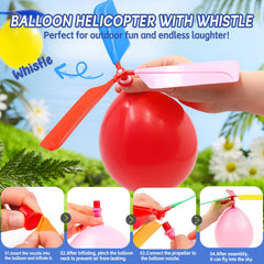 Nautydaddy balloon helicopters spinning and flying for extra excitement
