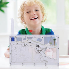 NAVADEAL Sand Ant Farm Castle assembly guide helps with setup.