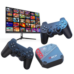 NBCP Retro Console front view showing plug and play setup for easy use