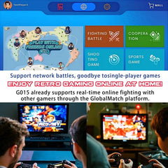 NBCP Retro Console HDMI port connects to TV or projector for big screen play