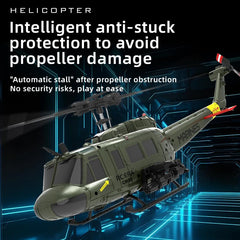 NBJIALIN RC ERA C032 Huey remote for precise piloting at your fingertips.