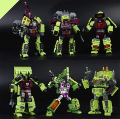 NBK 6-in-1 robot devastator materials in green for durability