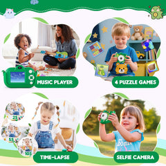 NBKLS kids camera records 1080P video for memories on the go.