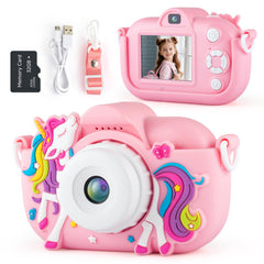NBKLS Kids Camera front view shows easy-to-use design for little photographers.