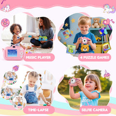 NBKLS Kids Camera with case protects the toy during playtime and outings.