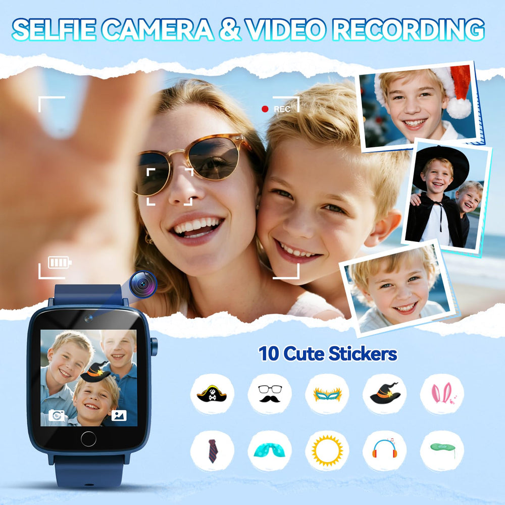 NBKLS Kids Smart Watch video recording for simple shareable clips.