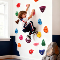 NEATATOU kids climbing wall grips help improve grip strength and coordination during play.
