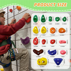 NEATATOU textured grip rock holds provide secure footing for confident climbing.