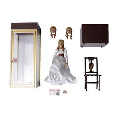 Museum doll case keeps the NECA Annabelle figure protected
