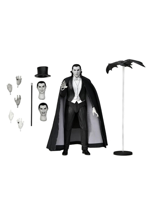 NECA Dracula Carfax Abbey figure front view with tuxedo and cape