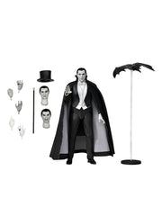 NECA Dracula Carfax Abbey figure front view with tuxedo and cape